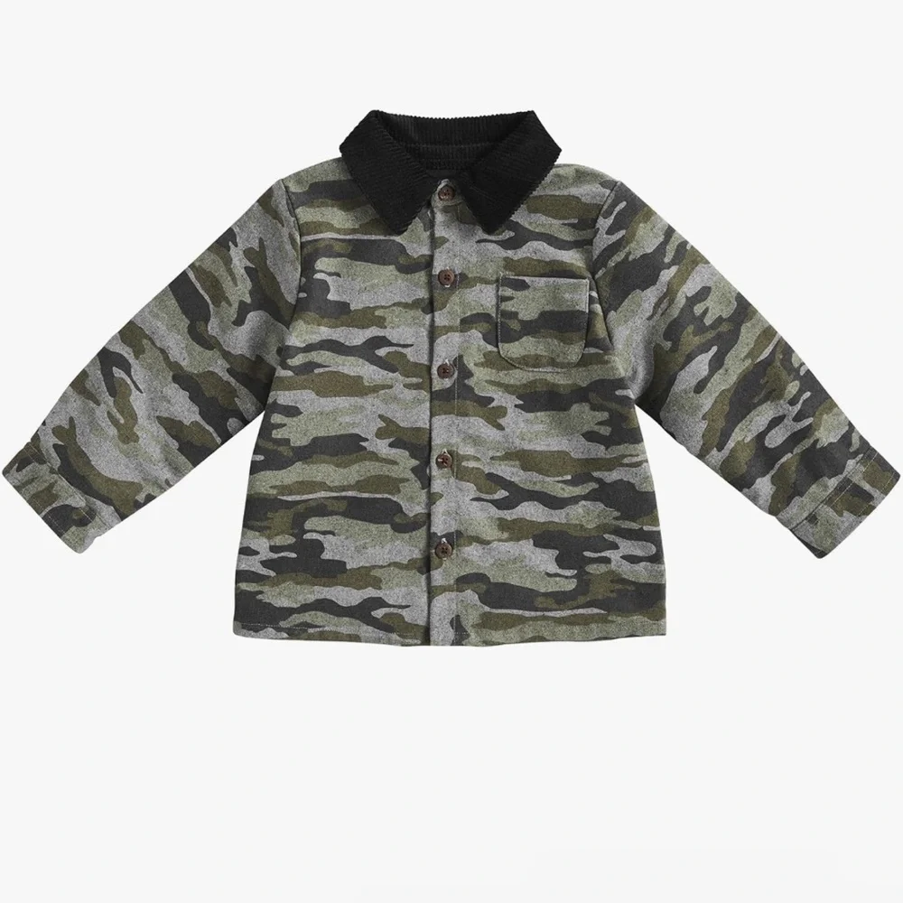 Mud Pie Boy’s Camo Shacket Size 4T/5T